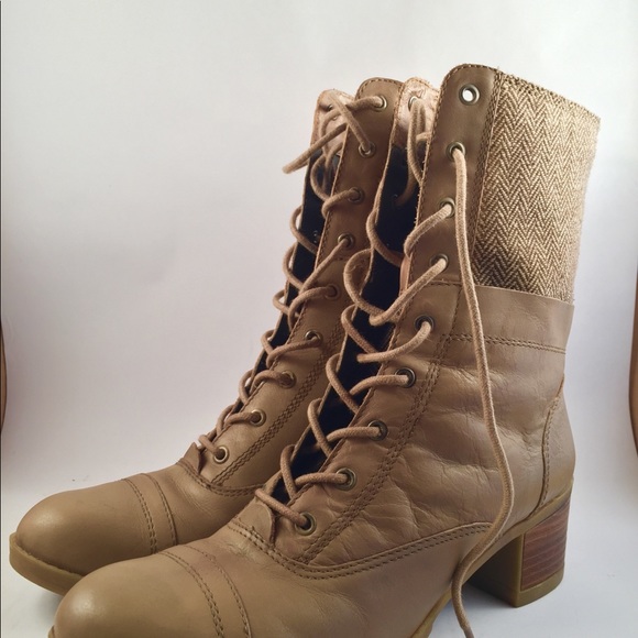 Kelsi Dagger Shoes - Kelsi Dagger Herringbone Combat Boots